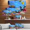 Designart - Coral Reef Coral Colony - Sea & Shore Nautical Photographic on wrapped Canvas